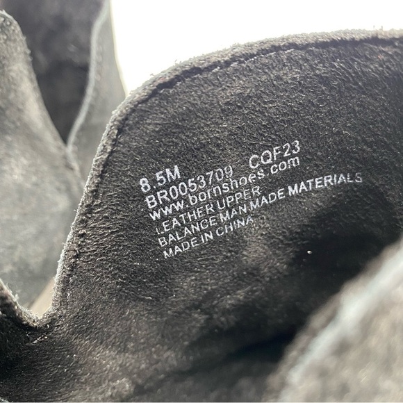 Born Beth Black Distressed Suede Bootie 8 1/2 M - Picture 11 of 14